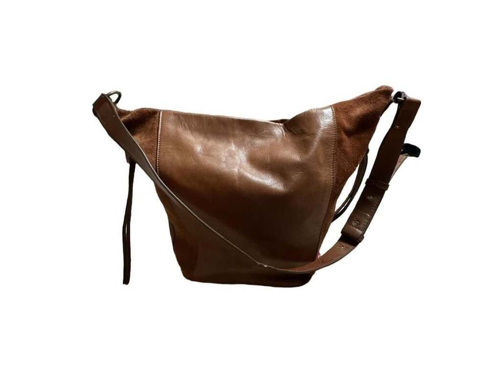 Lucky Brand Brown Leather Hobo Shoulder Bag